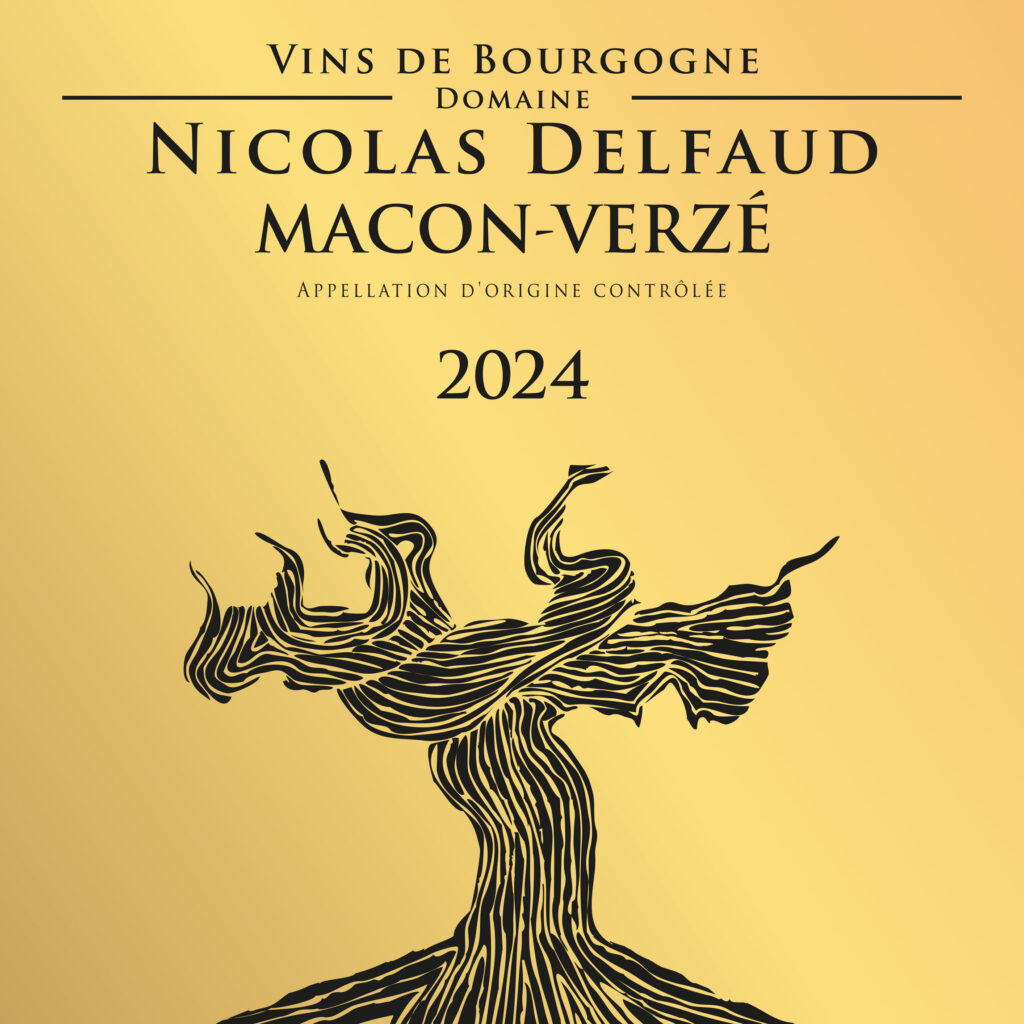 Etiquette du vin blanc Mâcon-Verzé